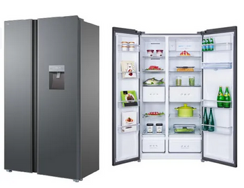 Lodówka side by side TCL RP503SXE0 Srebrna NoFrost