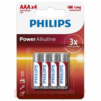 Bateria Philips AAA LR03 Blister 4szt