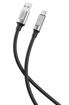 Kabel USB - USB-C XO NB251 6A 1 m Czarny