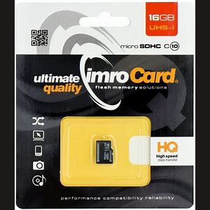 Karta micro sd 16gb imrocard uhs-i