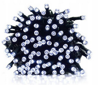 lampki CHOINKOWE LED 200 BIAŁY ZIMNY 13m