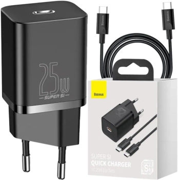 Ładowarka Baseus Super SI PD 25W + Kabel Czarna