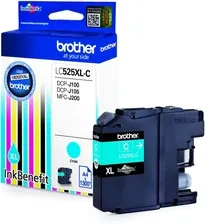 Tusz Brother LC 525 XL błękitny