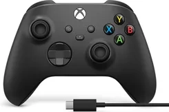 Microsoft Xbox kontroler bezprzewodowy XSX czarny + kabel USB