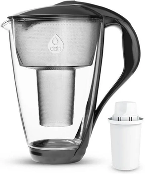 Dzbanek Dafi Crystal Classic LED 2L szklany czarny