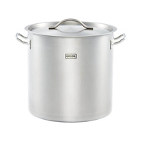 garnek wysoki z pokrywką, stalowy, Ø 360 mm, V 36.6 l